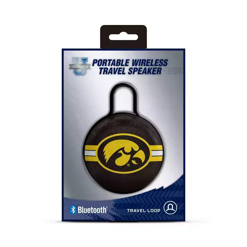 Altoparlante a clip circolare NCAA Iowa Hawkeyes