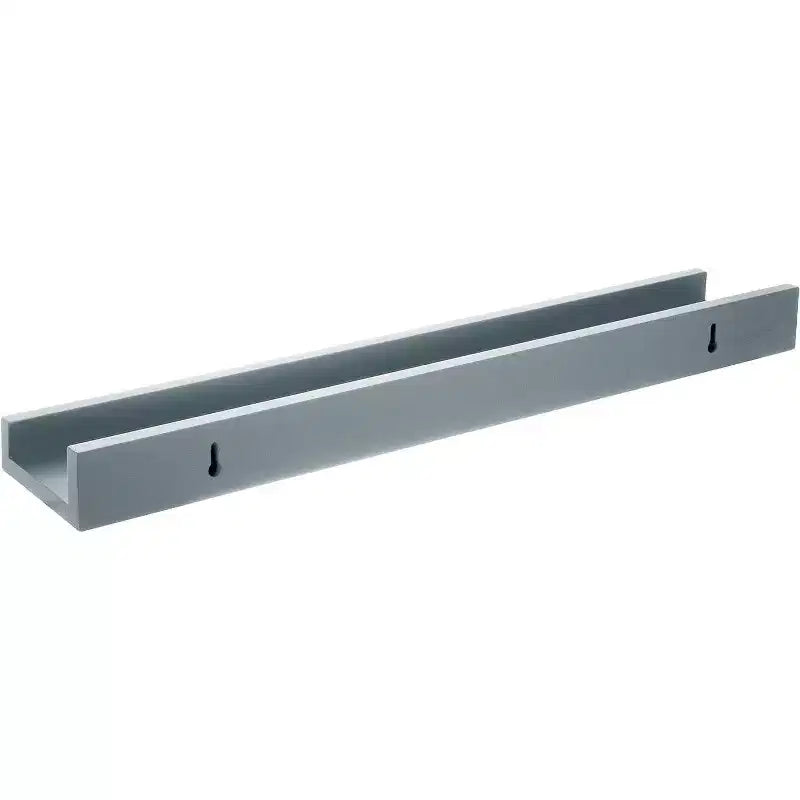Kiera Grace 23"x4" Drea Wall Shelf Cloud Gray: MDF Floating Display, Includes Mounting Hardware
