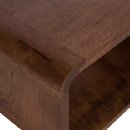 Kate & Laurel All Things Decor 18"x10"x8" Deguara Floating Shelf Walnut Brown
