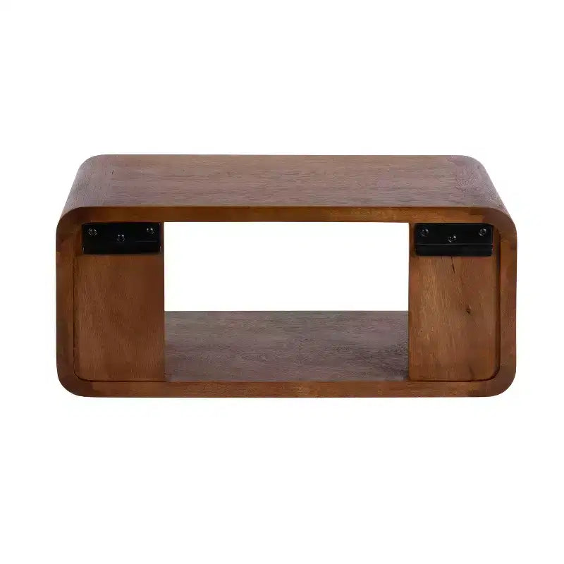 Kate & Laurel All Things Decor 18"x10"x8" Deguara Floating Shelf Walnut Brown