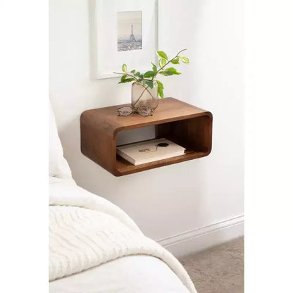 Kate & Laurel All Things Decor 18"x10"x8" Deguara Floating Shelf Walnut Brown