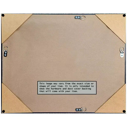 30" x 24" Non-Beveled Scoop Wood Bathroom Wall Mirror Dark Bronze - Amanti Art: Modern Rectangle, Wall Mount, Includes Hardware