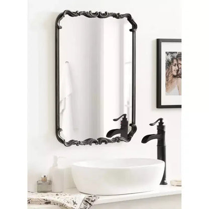 Kate & Laurel All Things Decor Specchio da parete con cornice Brazelton 50x68 cm, nero