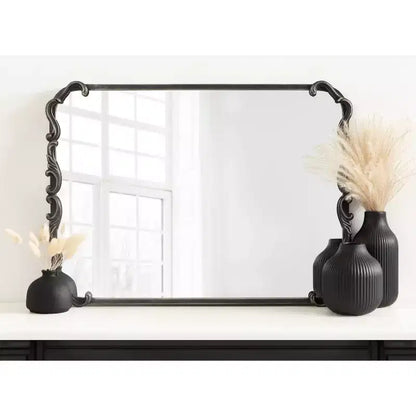 Kate & Laurel All Things Decor Specchio da parete con cornice Brazelton 50x68 cm, nero