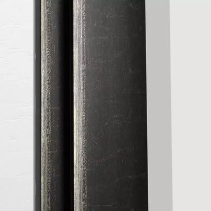 31.5" x 43.5" Two-Toned Frame Mirror Black - Head West: Beveled Glass, Antique Texture, No Assembly Required
