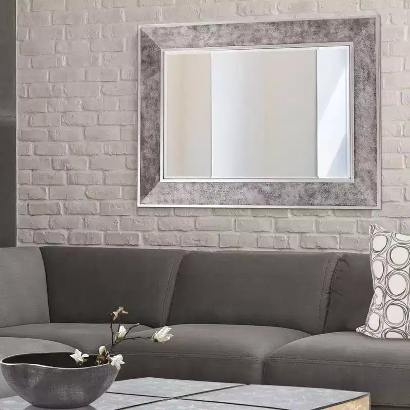 Howard Elliott 60"x18" Full Length Rectangular Framed Large Vanity Mirror Smokey Gray