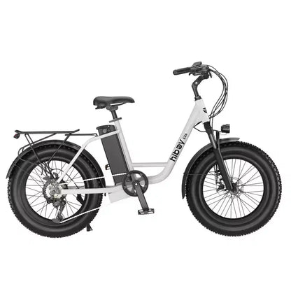 Bicicletta elettrica da città Hiboy Adult EX6 20" Step-Through - Bianca