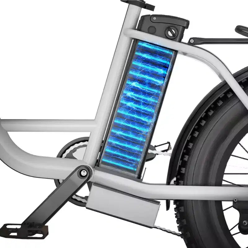 Bicicletta elettrica da città Hiboy Adult EX6 20" Step-Through - Bianca