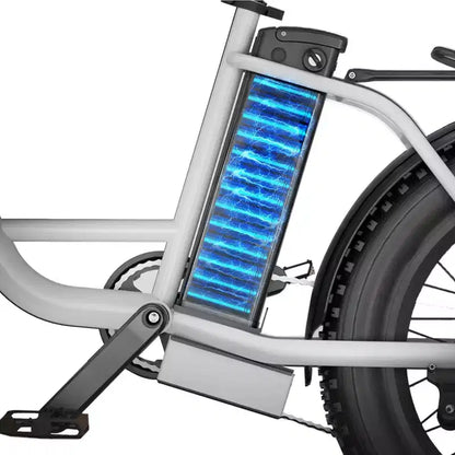 Bicicletta elettrica da città Hiboy Adult EX6 20" Step-Through - Bianca