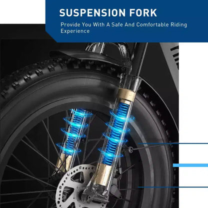 Bicicletta elettrica da città Hiboy Adult EX6 20" Step-Through - Bianca