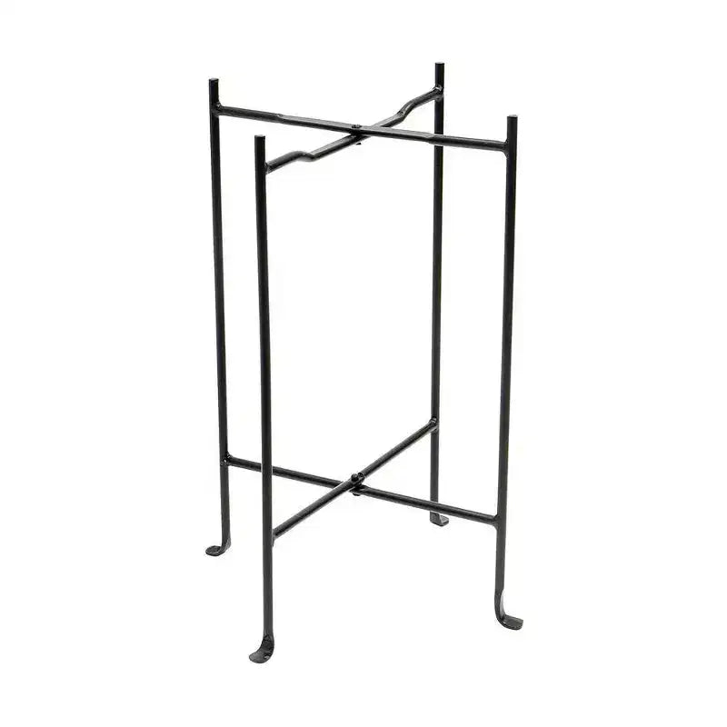 23"Square Wrought Iron Folding Multi Purpose Floor Stand - Achla Designs: No Assembly, 1 Year Warranty
