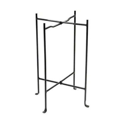 23"Square Wrought Iron Folding Multi Purpose Floor Stand - Achla Designs: No Assembly, 1 Year Warranty