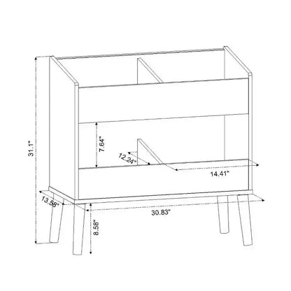 Modern Two Shelf Toy Kids' Bin White - Pillowfort™