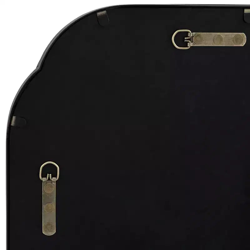 Specchio da Parete Uttermost Double Radius Nero Opaco 24 x 36 1/4