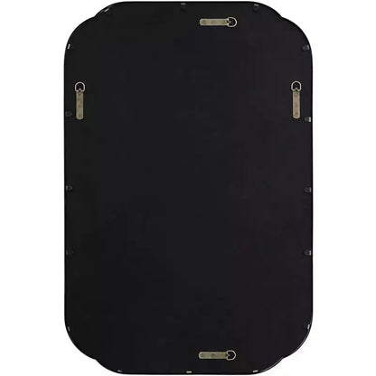Specchio da Parete Uttermost Double Radius Nero Opaco 24 x 36 1/4