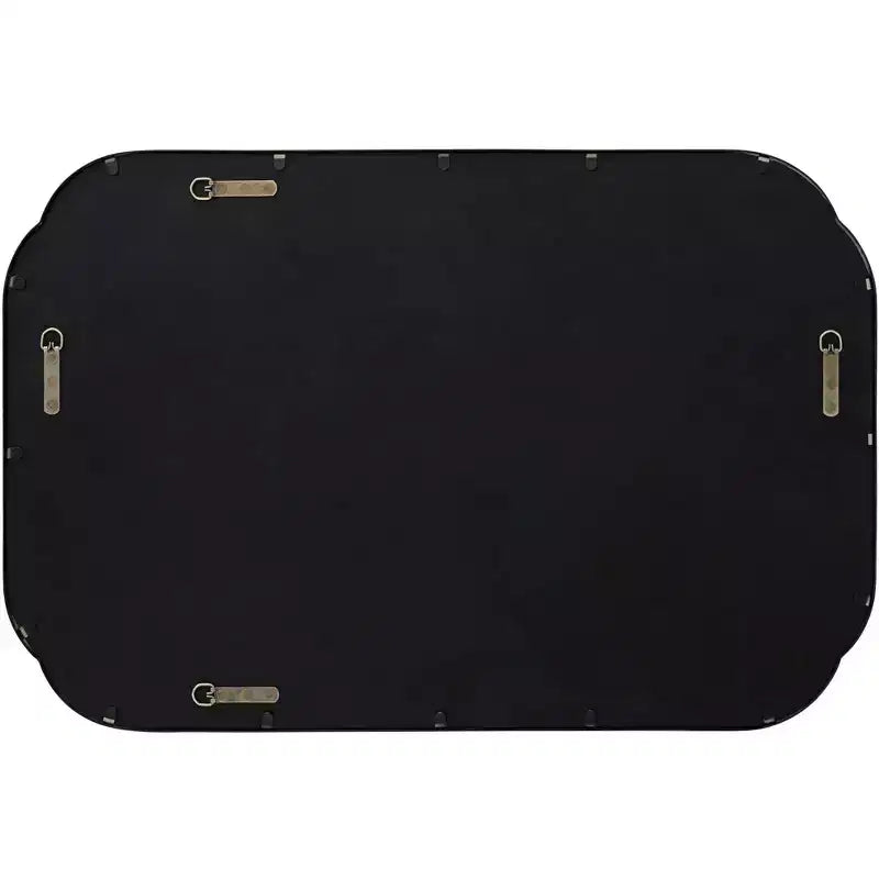 Specchio da Parete Uttermost Double Radius Nero Opaco 24 x 36 1/4