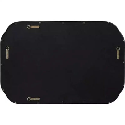 Specchio da Parete Uttermost Double Radius Nero Opaco 24 x 36 1/4