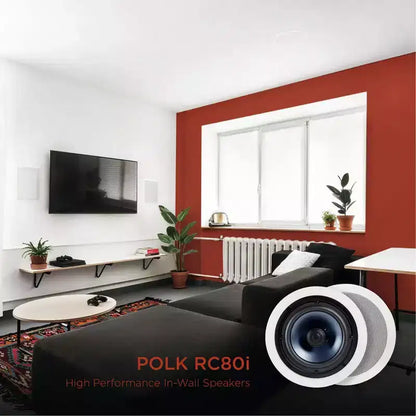 Polk Audio RC80i 8 In-Ceiling 2-Way Speakers - Pair