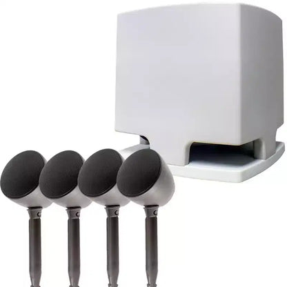 Current Audio CA-LZ100 UltraScape series 8 Tan Hardscape Subwoofer and 4 Landscape Satellite Speakers Package
