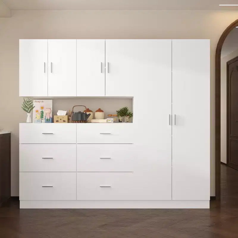 Famapy Kitchen Cabinet Ensemble: Rich Storage, Solid Structure, and Sleek Design