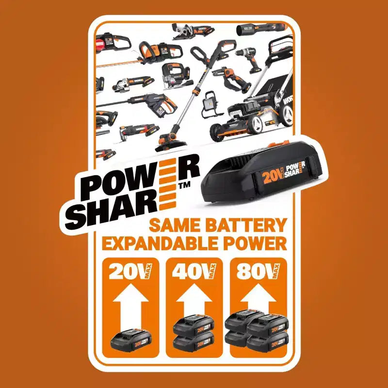 Worx WX009L.9 Altoparlante Bluetooth senza fili da 20V - Solo corpo macchina