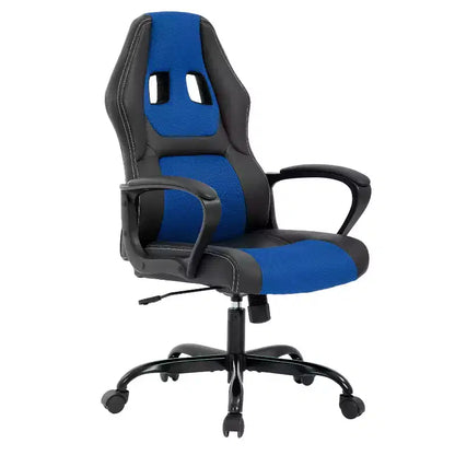 BestMassage Sedia da Gaming Sedia da Ufficio con Supporto Lombare Altezza Regolabile Sedia Direzionale in Pelle PU per Donne Uomini Adulti