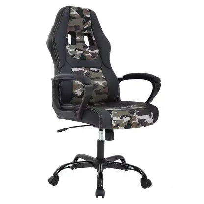 BestMassage Sedia da Gaming Sedia da Ufficio con Supporto Lombare Altezza Regolabile Sedia Direzionale in Pelle PU per Donne Uomini Adulti