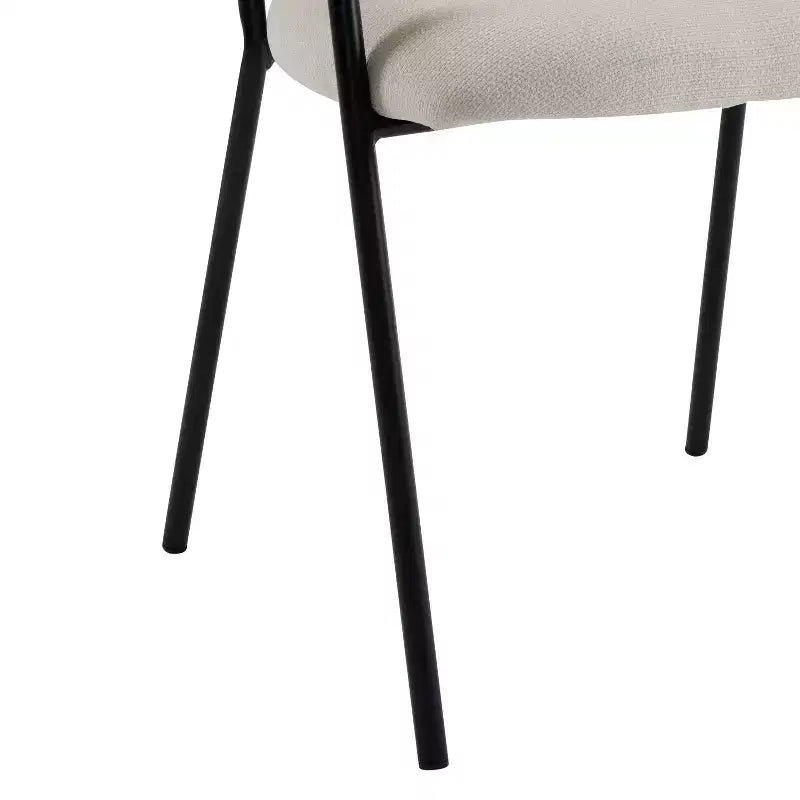 Christopher Knight Home Nest Sedie da pranzo moderne imbottite con struttura in metallo (set da 4)