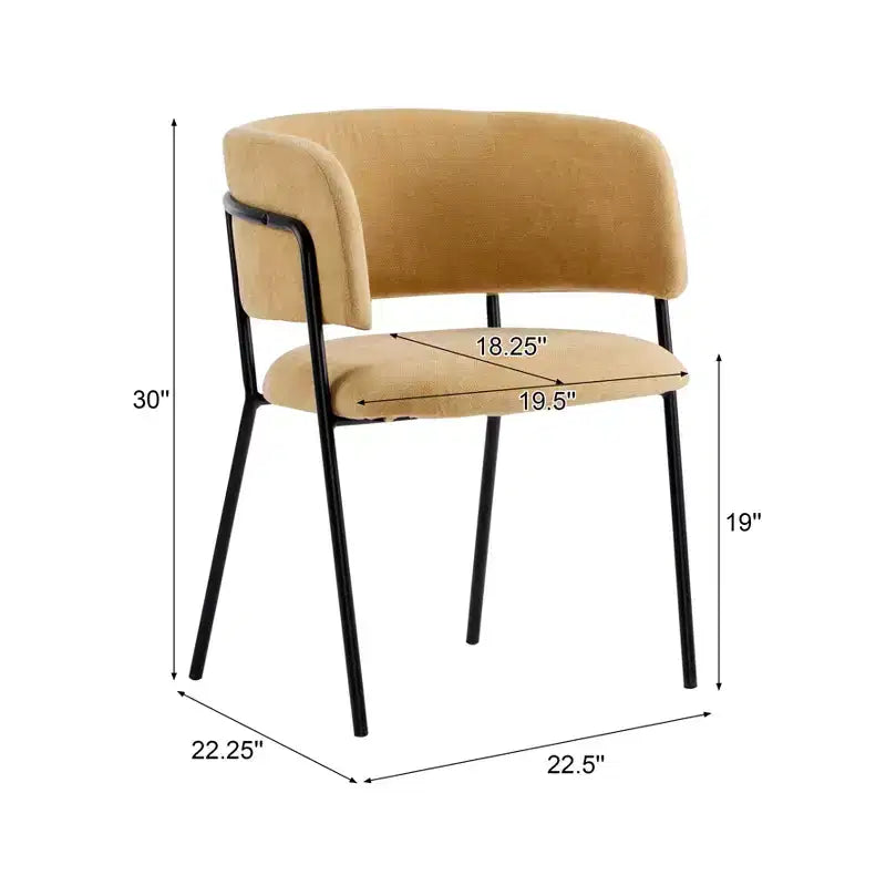 Christopher Knight Home Nest Sedie da pranzo moderne imbottite con struttura in metallo (set da 4)