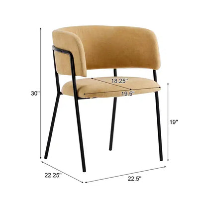 Christopher Knight Home Nest Sedie da pranzo moderne imbottite con struttura in metallo (set da 4)