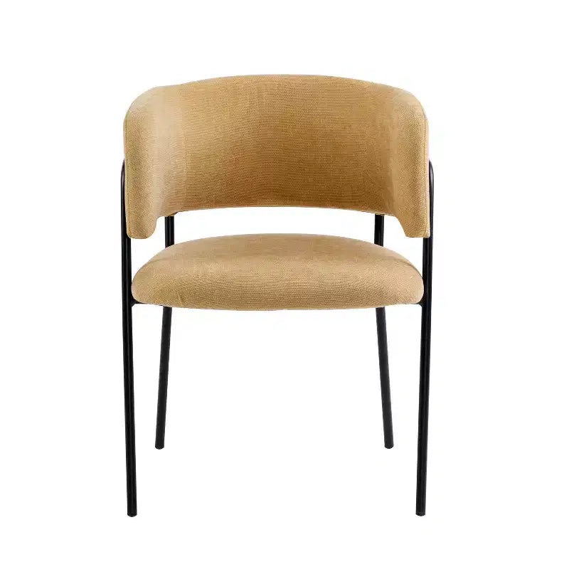 Christopher Knight Home Nest Sedie da pranzo moderne imbottite con struttura in metallo (set da 4)