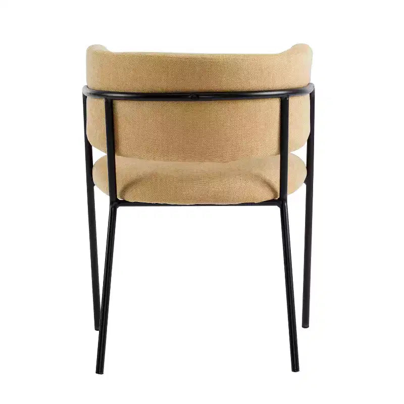 Christopher Knight Home Nest Sedie da pranzo moderne imbottite con struttura in metallo (set da 4)
