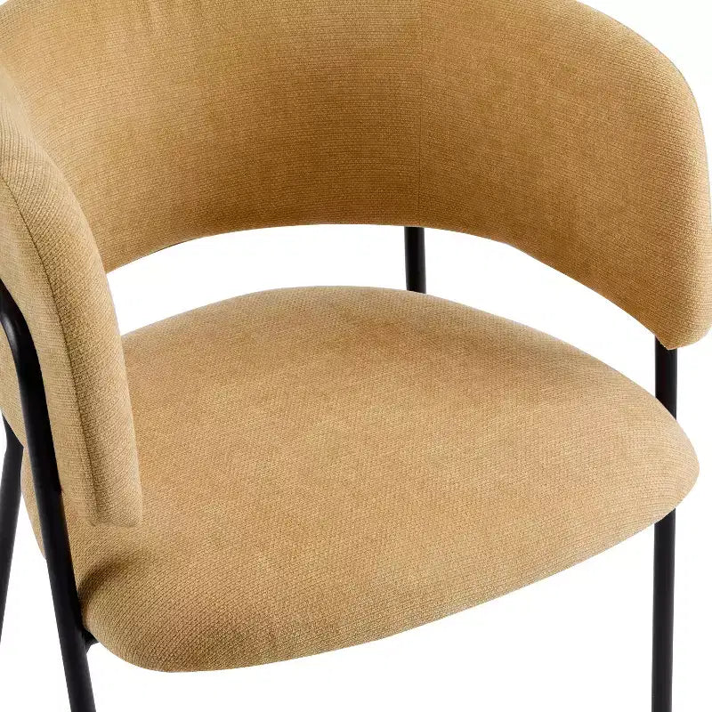 Christopher Knight Home Nest Sedie da pranzo moderne imbottite con struttura in metallo (set da 4)