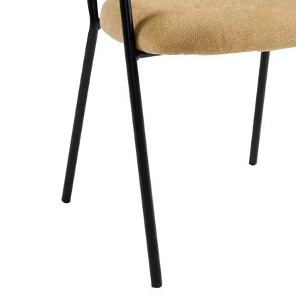 Christopher Knight Home Nest Sedie da pranzo moderne imbottite con struttura in metallo (set da 4)