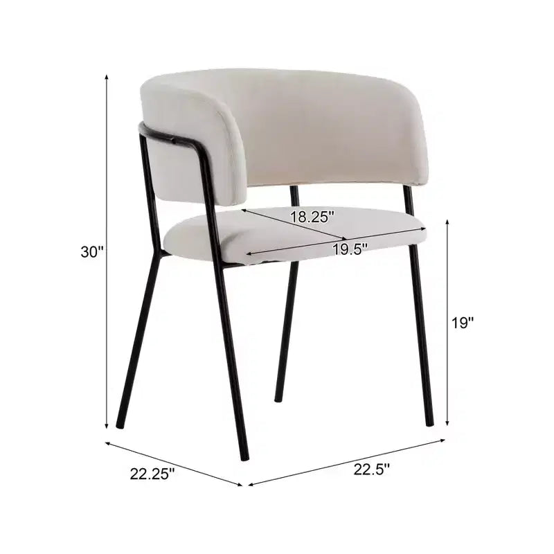Christopher Knight Home Nest Sedie da pranzo moderne imbottite con struttura in metallo (set da 4)