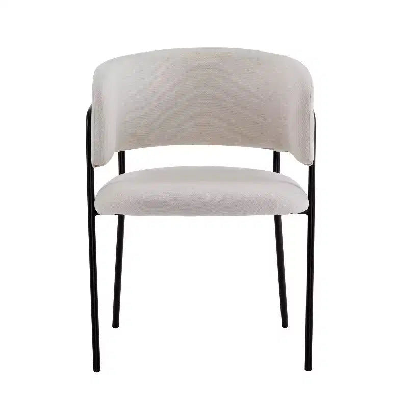 Christopher Knight Home Nest Sedie da pranzo moderne imbottite con struttura in metallo (set da 4)