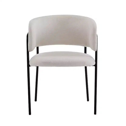 Christopher Knight Home Nest Sedie da pranzo moderne imbottite con struttura in metallo (set da 4)