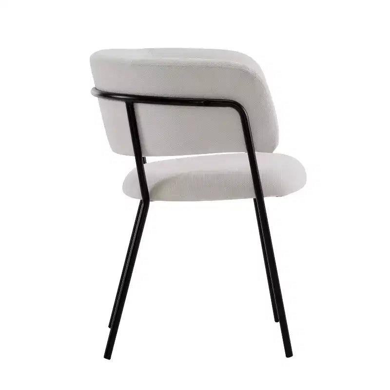 Christopher Knight Home Nest Sedie da pranzo moderne imbottite con struttura in metallo (set da 4)