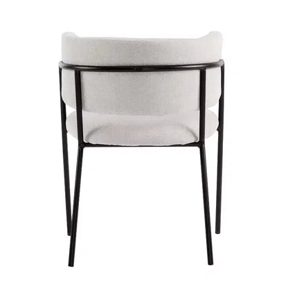 Christopher Knight Home Nest Sedie da pranzo moderne imbottite con struttura in metallo (set da 4)