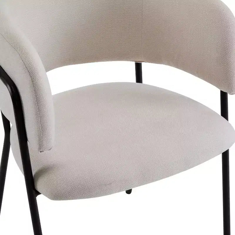 Christopher Knight Home Nest Sedie da pranzo moderne imbottite con struttura in metallo (set da 4)