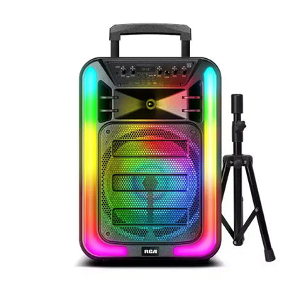 RCA Disco-15 Flame Effect Bluetooth Party Speaker with 15 Woofer