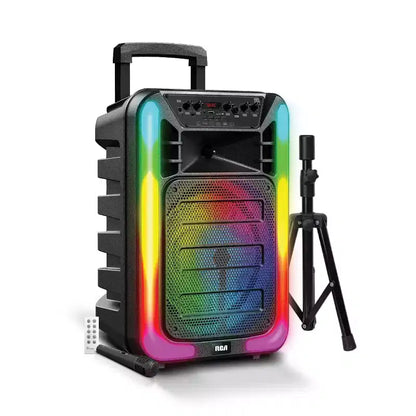 RCA Disco-15 Flame Effect Bluetooth Party Speaker with 15 Woofer