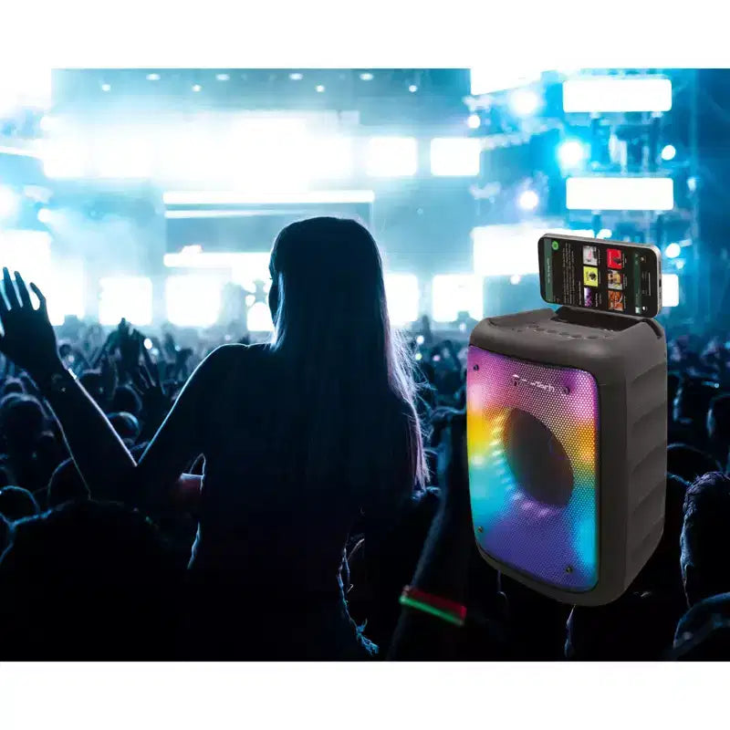 TOPTECH KL-4 Pulse Blast Bluetooth Speaker, 4 Woofer, Flame Effect, Wireless, FM Radio