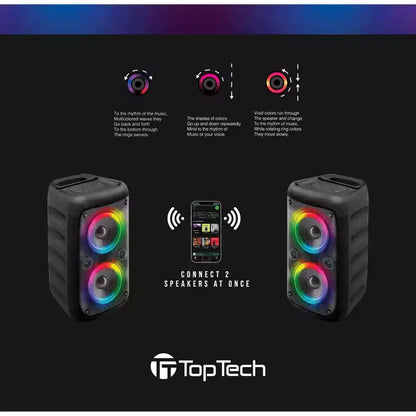 KL-66 Chroma Flicker Bluetooth Speaker, Disco Lights, Karaoke Mode