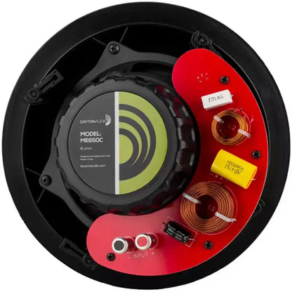 Dayton Audio Micro-Edge ME650C 6-1/2-In. 35-Watt LCRS 15-Angled In-Ceiling Speaker with Aramid Fiber Woofer and Pivoting Silk Dome Tweeter...