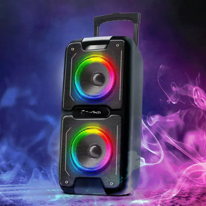 TOPTECH AL-101, 2x6.5 Bluetooth Speaker with Disco Lights, Karaoke