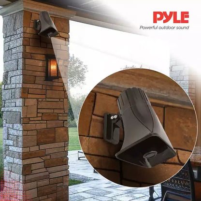 Pyle 6 altoparlante PA portatile con tromba per uso interno o esterno con potenza di picco di 50W, design leggero e compatto e ampia copertura del suono, nero, confezione da 8
