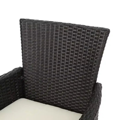 Set da pranzo a 5 pezzi Christopher Knight Home Tyson da esterno in legno di acacia e vimini con cuscini