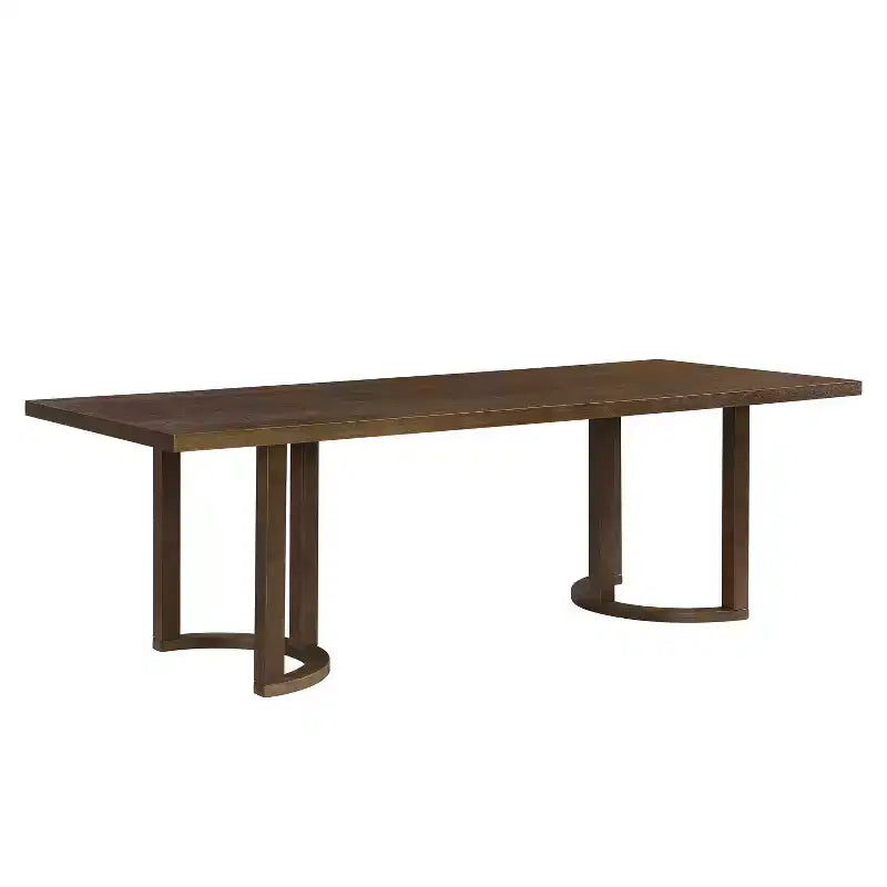 Christopher Knight Home Carissa 95 Tavolo da Pranzo Rettangolare Moderno a 8 Posti in Legno di Gomma