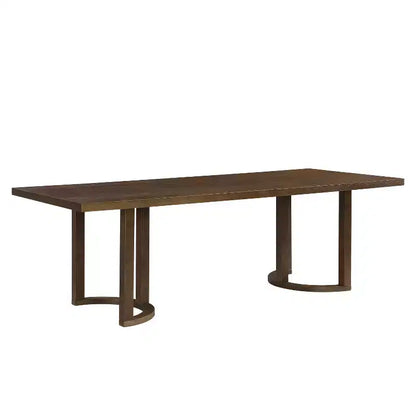 Christopher Knight Home Carissa 95 Tavolo da Pranzo Rettangolare Moderno a 8 Posti in Legno di Gomma